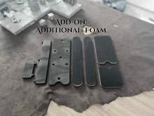 Load image into Gallery viewer, The additional foam insert is ideal for those looking to store miniatures as different thickness of foam are ideal for various accessories.