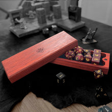 Load image into Gallery viewer, Padauk Magnetic Dice Box - Nomads Armory