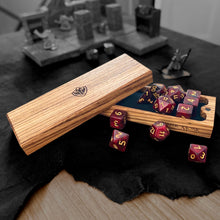 Load image into Gallery viewer, Zebrawood Magnetic Dice Box - Nomads Armory
