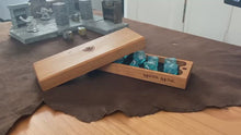 Load and play video in Gallery viewer, Walnut Magnetic Dice Box - Nomads Armory