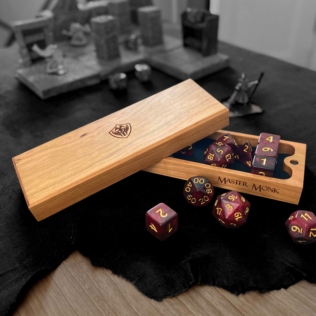 Cherry Magnetic Dice Box - Nomads Armory