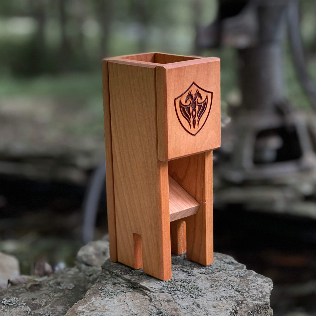 Cherry Magnetic Dice Tower