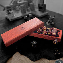 Load image into Gallery viewer, Padauk Magnetic Dice Box - Nomads Armory
